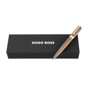 Hugo Boss Химикалка Arche Double B, кафяво-златист