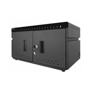 Шкаф за зареждане на смартфони Manhattan, таблети и USB устройства, 360W, до 20 броя
