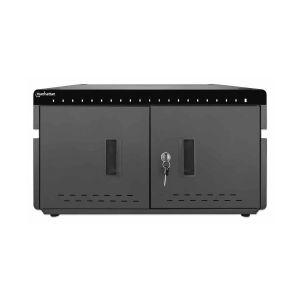 Шкаф за зареждане на смартфони Manhattan, таблети и USB устройства, 360W, до 20 броя