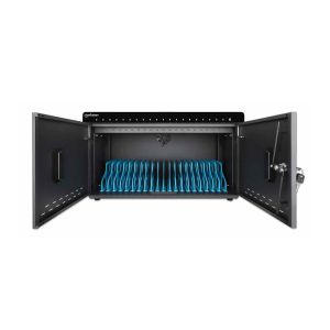 Шкаф за зареждане на смартфони Manhattan, таблети и USB устройства, 360W, до 20 броя