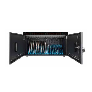 Шкаф за зареждане на смартфони Manhattan, таблети и USB устройства, 360W, до 20 броя