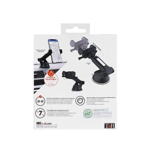 TNB Поставка за телефон за кола, вакуумна, черна