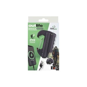 Външна батерия TNB Outlife, карабинер, 5 000 mAh, USB