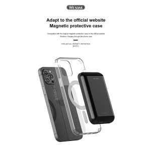 Външна батерия Wesdar S293, 5000 mAh, черна