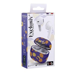 TNB Слушалки Exclusive Lemon, безжични, с Bluetooth, със зареждащ кейс