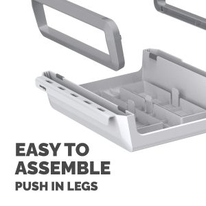 Поставка за монитор Fellowes Breyta, максимално тегло 15 kg, бяла