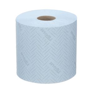 Кърпи за почистване Kimberly-Clark WypAll L20 7302 Centrefeed, на ролка, 38 х 18.3 cm, 380 къса, сини, 6 броя