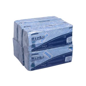 Кърпа Kimberly-Clark WypAll X50 7441, 41.8 х 24.7 cm, синя, 50 броя