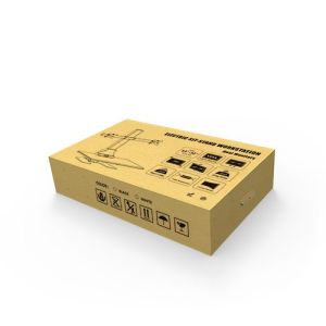 Стойка за 2 монитора Lumi DWS10-T02, 13'' - 32'', максимално тегло 8 kg, черна