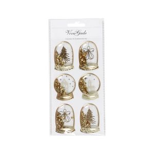 Creativ Company 3D стикери, пълни с конфети, 6 броя