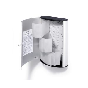 Аптечка Durable, метална, размер L, сребриста, 302 х 400 cm