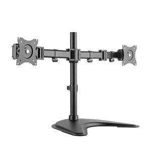 Стойка за 2 монитора Lumi LDT07-T024, 13'' - 27'', максимално тегло 8 kg, черна