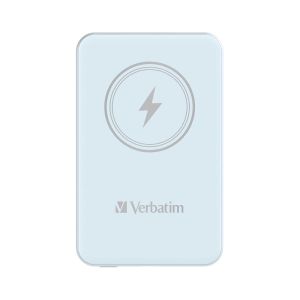Външна батерия Verbatim Charge 'n' Go, магнитна, 5000 mAh, USB Type-C, синя