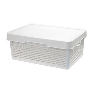 Панер за дрехи, 27 х 39 х 15.5 cm, бял, 13 L