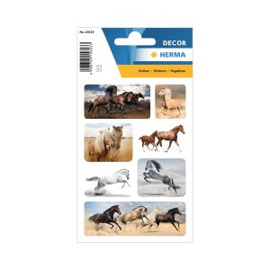 Herma Самозалепващи се етикети Диви коне, 3 листа