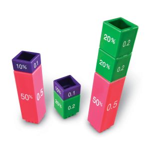 Learning Resources Кула от кубчета - Еквивалентни дроби, фракционна