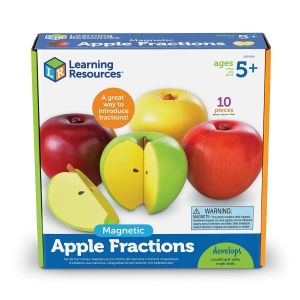 Learning Resources Комплект дроби - Ябълки, магнитни, 4 броя