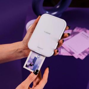 Моментен фото принтер Canon Zoemini 2, портативен, бял