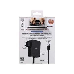 Зарядно устройство TNB Multimedia, за лаптоп, таблет и смартфон, USB Type-C, 90 W, дължина 1.8 m