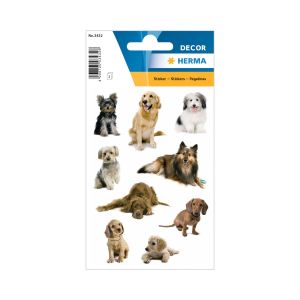 Herma Самозалепващи се етикети Кучета, 3 листа