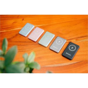 Външна батерия Verbatim Charge 'n' Go, магнитна, 10000 mAh, USB Type-C, зелена