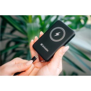 Външна батерия Verbatim Charge 'n' Go, магнитна, 5000 mAh, USB Type-C, черна