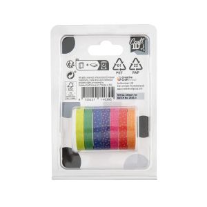 Craft ID Тиксо, с мотиви за декорация, дължина 3 m, 3 броя, шарено