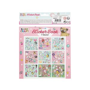 Moxy Книжка със стикери, 9 листа, розова