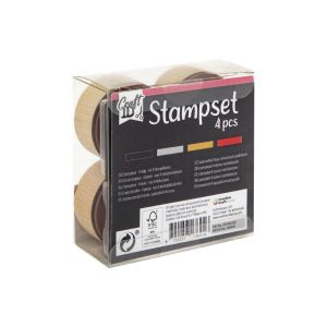 Craft ID Печати Рожден ден, с включени тампони, 4 броя