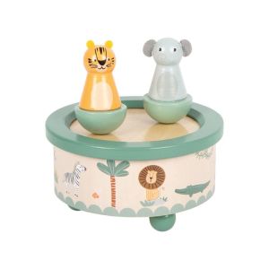 Small Foot Музикална кутия Сафари, 12 х 12 х 12 см
