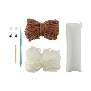 Craft ID Комплект за плетене на една кука Маймуна, 15 х 9 х 13.5 cm