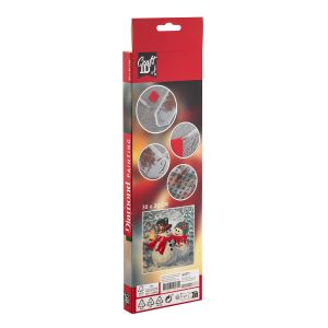 Craft ID Рисуване с мъниста - Снежен човек, 30 х 30 cm