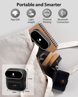 Phomemo Принтер M220-BK, мини, без мастило, черен