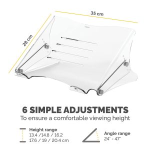 Стойка за лаптоп Fellowes Clarit, до 15''