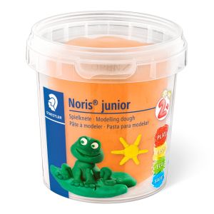 Тесто за моделиране Staedtler Noris Junior, 4 цвята x130g, НЕОНОВИ ЦВЕТОВЕ