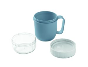 Чаша с капак за закуска, 450ml+160ml, петрол