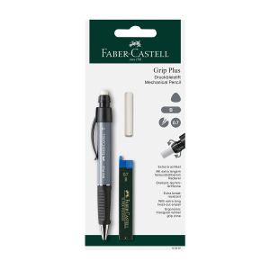 Faber-Castell Автоматичен молив Grip Plus, 0.7 mm, в комплект с мини графити