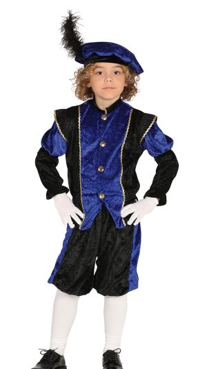 Костюм на Принц, за 10-12 годишни деца, син