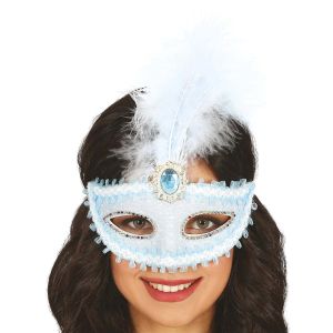 Маска с пера, синя