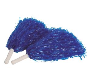 Помпони за мажоретки, 80 g, сини, 2 броя
