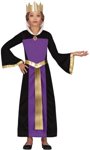 Костюм на Кралица, лилав, за 10-12 годишни деца