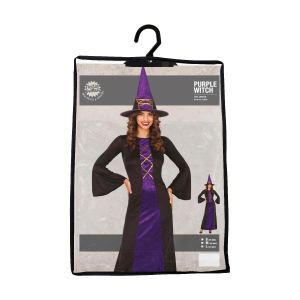 Костюм на Вещица, лилав, размер S