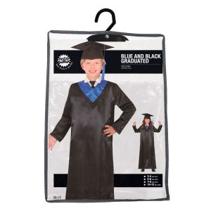 Костюм Тога, черно-синя, за 5-6 годишни деца