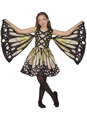 Костюм на Пеперуда, за 10-12 годишни деца, жълт