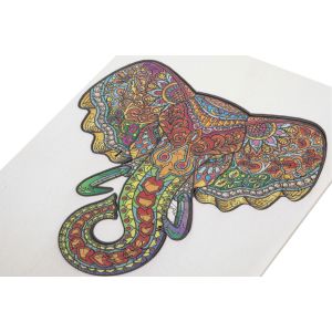 Moxy Пъзел Слон, уникални форми, дървен, 132 части