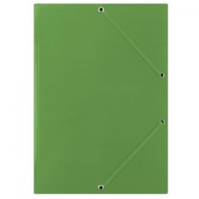 Папка картонена с ластик Donau 3 капака Зелен