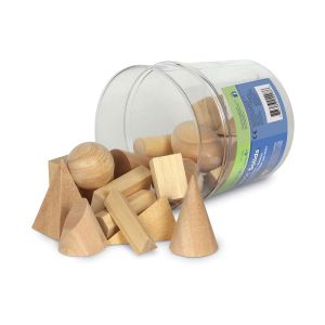 Learning Resources Геометрични фигури, дървени, 19 вида
