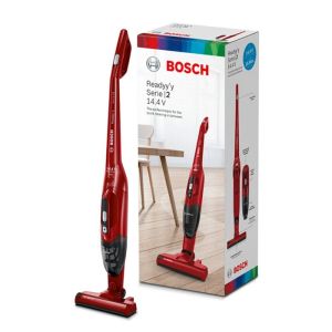 Прахосмукачка Bosch BBHF214R, серия 2, вертикална, акумулаторна, червена