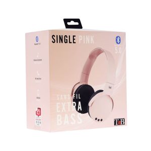 TNB Слушалки Discover, с микрофон, с Bluetooth, розови