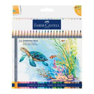 Faber-Castell Моливи Goldfaber Aqua Tropical, 24 цвята